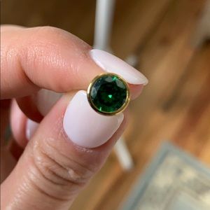 Emerald green and gold Michael Kors studs